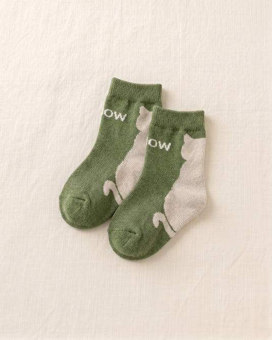 Chaussettes Enfants Motifs Chats — Lot de 5 paires
